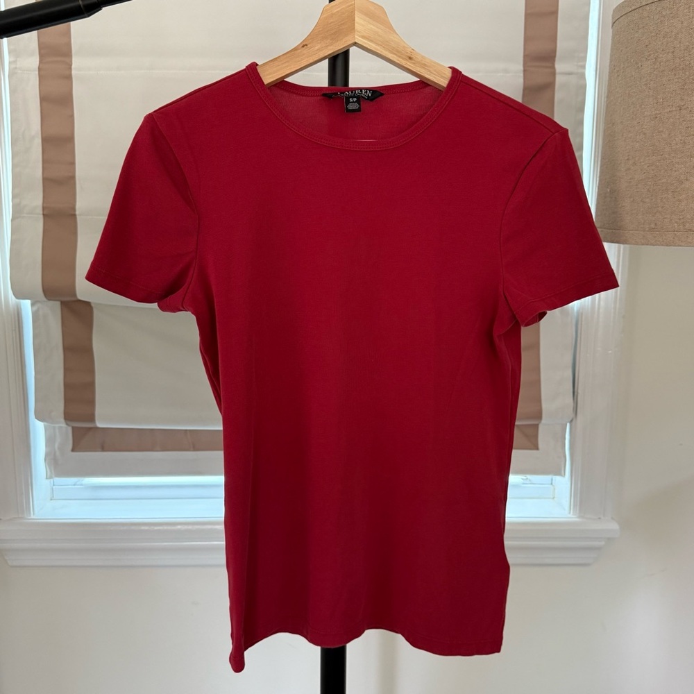 Lauren Ralph Lauren Red Short Sleeve T-Shirt